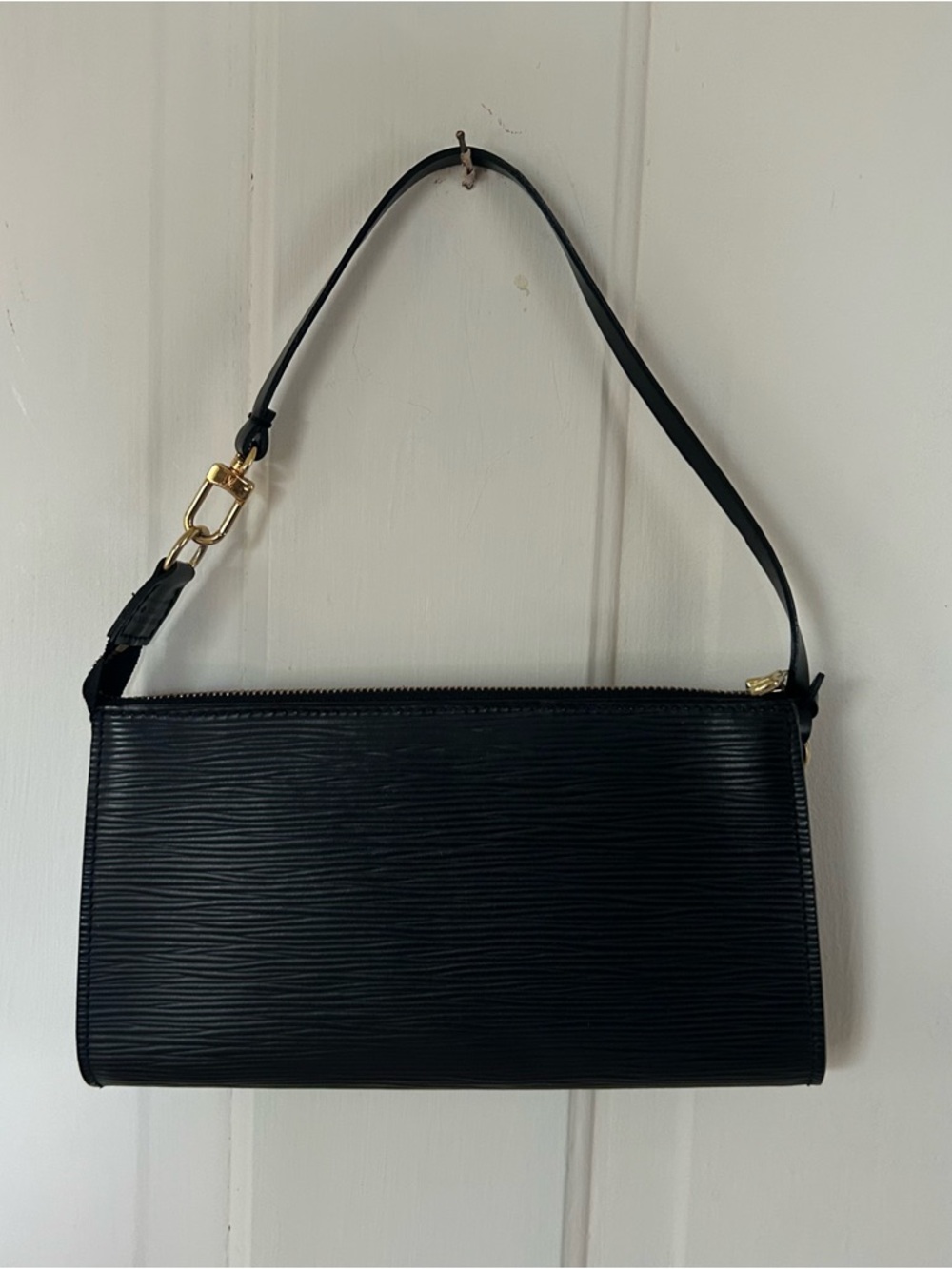 Louis Vuitton Black Epi Leather Pochette with Gold Hardware - Picture 6 of 8